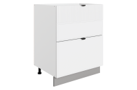 БАРИСТА Шкаф рабочий L600 Старт (2 ящ ) (белый/милк матовый) 