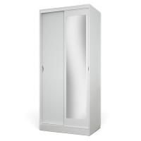 Шкаф-купе Клэр с зеркалом 1000х600х2200 Серый камень
