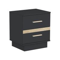 Анона 2 Тумба прикроватная Антрацит/Дуб Сонома