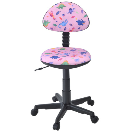 Кресло Логика/Kid's (динозаврики фон роз.)