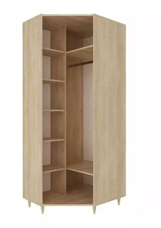 Киото СТЛ.339.08 Шкаф угловой/Дуб небраска/Темный бетон