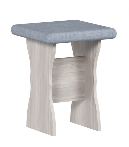 Обеденная группа, Анкор белый (скамья, стол, табурет), Ткань TEDDY 24