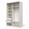 Шкаф-купе Клэр 1400х597х2200 с ящ/сосна лофт-хром