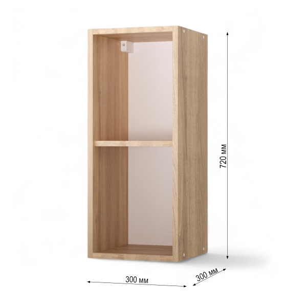 НОВА Корпус шкафа настенного 1-но дверного 300 / Дуб сонома