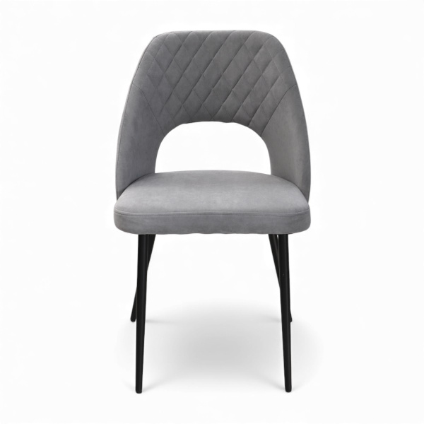 Стул "Афалина-П" Мадера Грей, каркас Фьюжин 25 - Черный