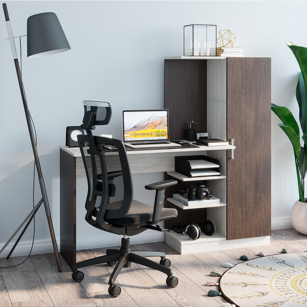 Стол компьютерный "Бейсик" венго/лоредо