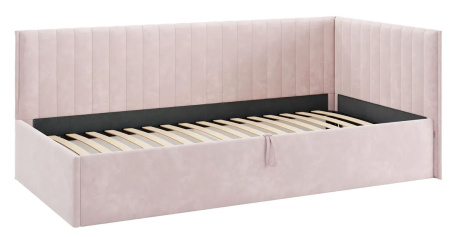 Кровать Твикс  (Тахта)  с подъёмным механизмом 90х200 см нежно-розовый(велюр)
