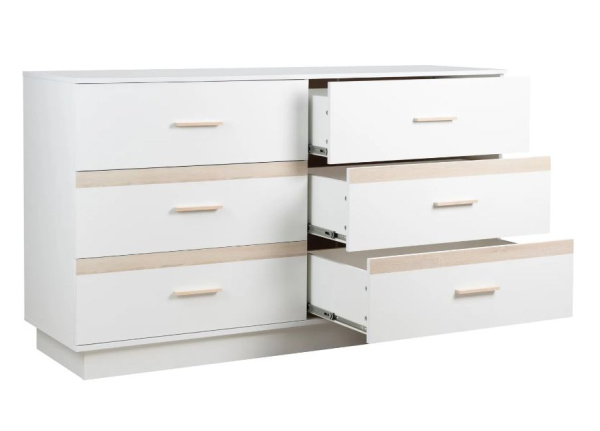 Анона 4 Комод Белый/Дуб Сонома/