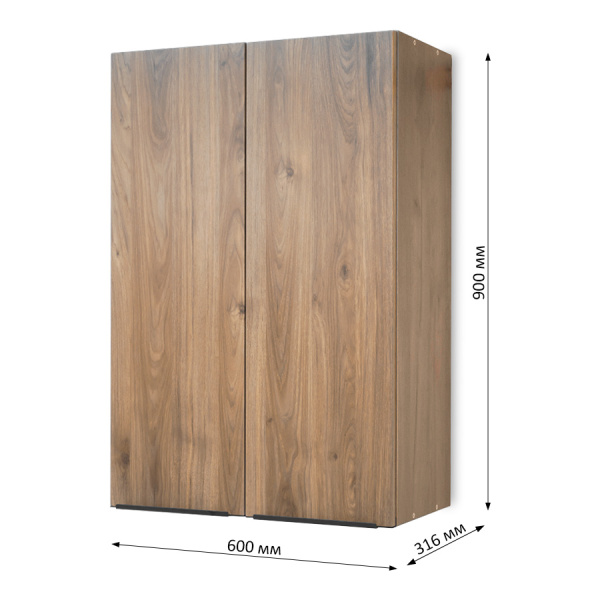 Катания  Шкаф настенный 2-х дверный 600 