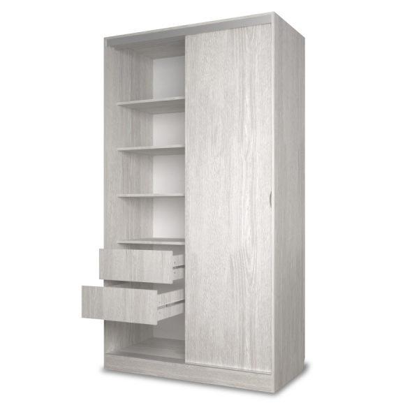 Шкаф-купе Клэр 1200х597х2200 с ящ/сосна лофт-хром