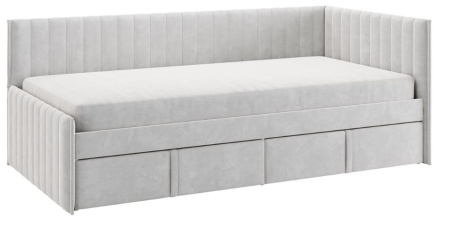Кровать Твикс (Тахта)  с ящиками 90х200 галька