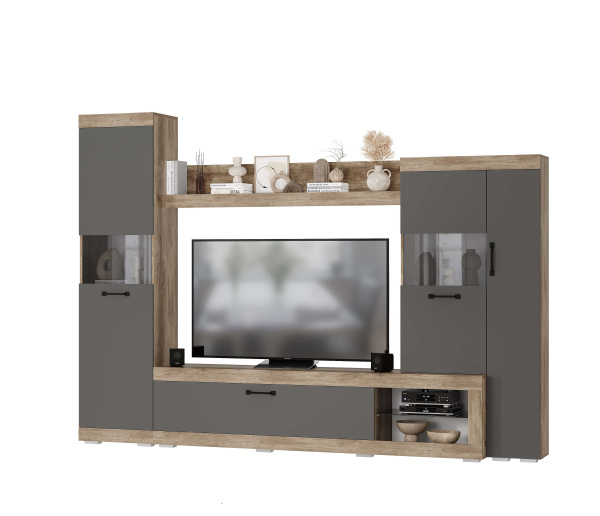 Гостиная Тесла ГС-01 дуб каньон/графит