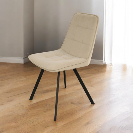 Стул Джек, велюр Коричневый/ Черный