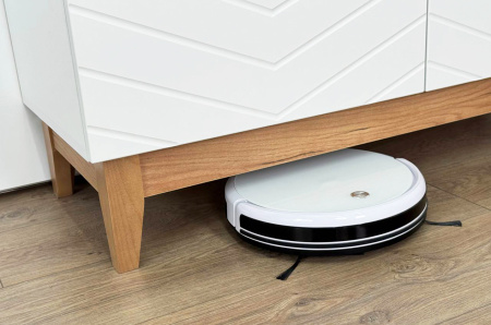 Тумба 2 Хюгге белое дерево/дуб крафт золотой/белый матовый