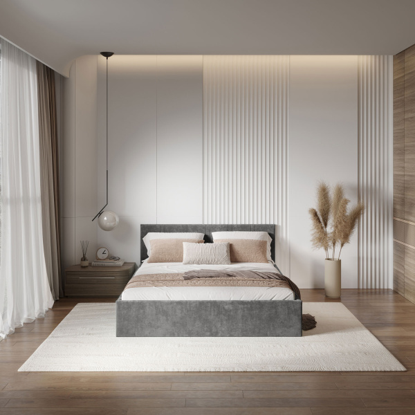 Кровать Ника 180*200 Грифельный