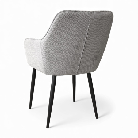 Стул JZC-2574 металл черный, ткань 355А-13 Серый