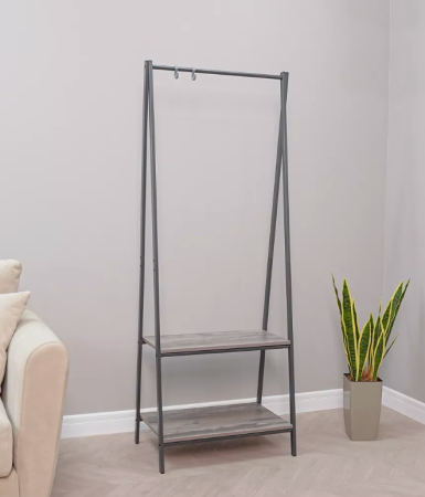 Вешалка гардеробная Алабама 22, чикаго бетон/Графит