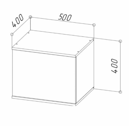 STARK Прихожая Антресоль 50/ Белый 