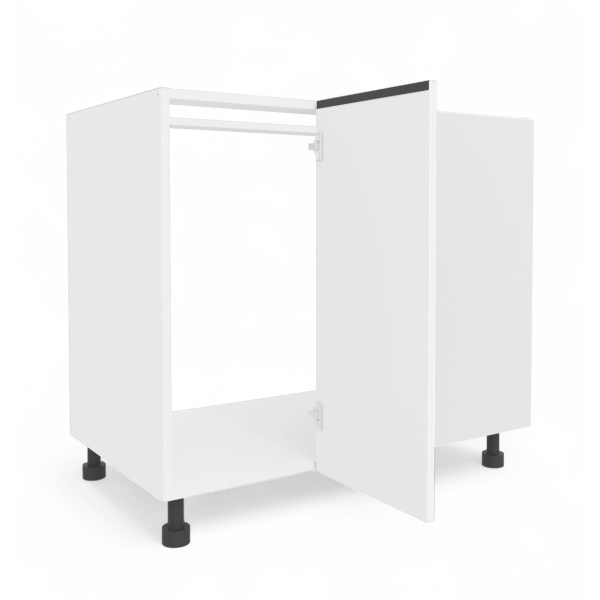 КАТАНИЯ  Стол угловой под мойку 900 Белый жемчуг/EVO Белый МАТОВЫЙ