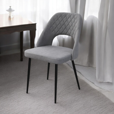 Стул "Афалина-П" Мадера Грей, каркас Фьюжин 25 - Черный